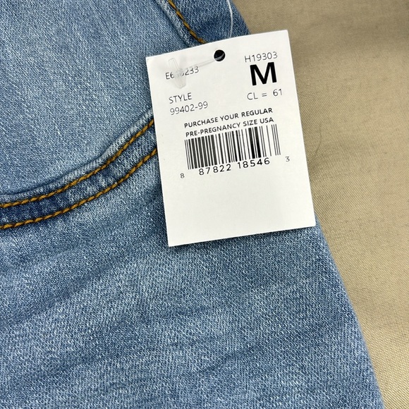 3/$20 Bundle & Save! Indigo blue stretch maternity jeans size medium - Picture 3 of 6